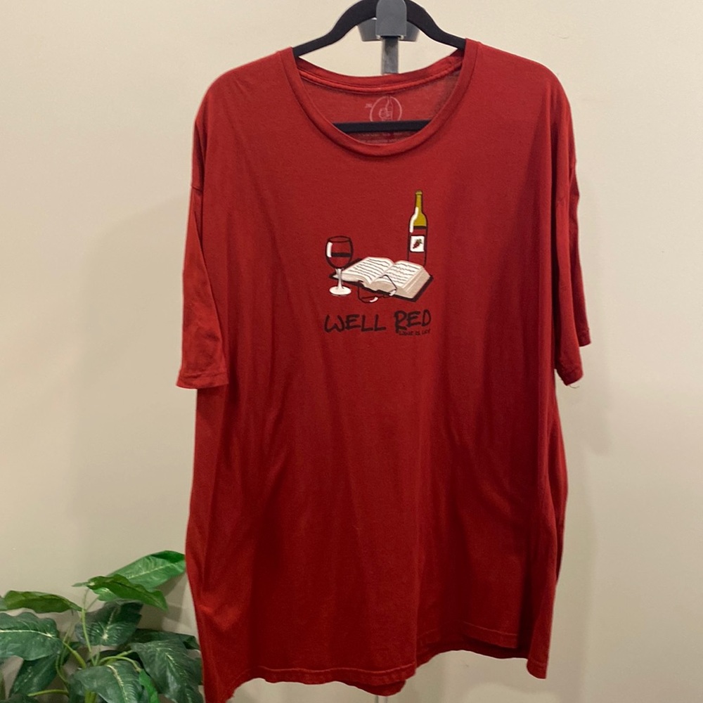 Wine Is Life "Well Red" Maroon Tee